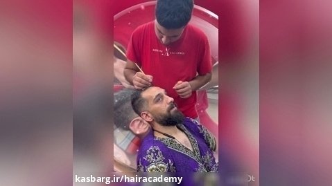 گریم داماد:آموزشگاه آرایشگری مردانه سرای نمونه تجریش