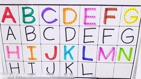 کارتون آموزشی زبان انگلیسی حروف الفبا به کودکان