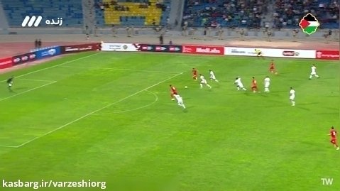 گل اول تیم ملی ایران به اردن توسط سردار آزمون