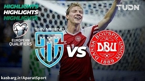 سن مارینو 1-2 دانمارک | خلاصه بازی | مقدماتی یورو 2024