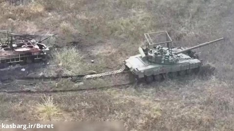 لحظه انهدام ادوات زرهی ارتش روسیه توسط نیروهای اوکراینی