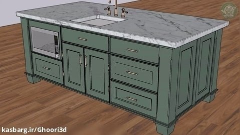 انیمیشن برای طراحی آشپزخانه و کابینت با اسکچاپ