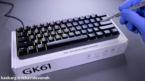 آنباکس کیبورد گیمینگ | GK61 60% Modular Optical Gaming Keyboard Unboxing
