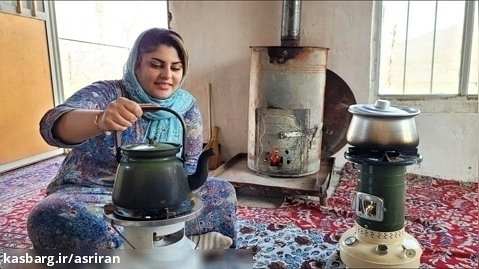 پخت یک سوپ زمستانی و خوشمزه توسط آشپز جوان کردستانی