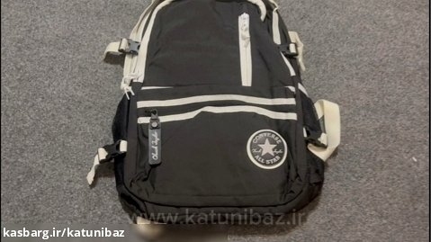 کوله پشتی کانورس آل استار مشکی سفید بزرگ Converse Straight Edge Premium Backpack