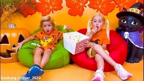 چالش هالووینی کیتی و دیما : برنامه کودک کیتی و دیما : بازی و سرگرمی