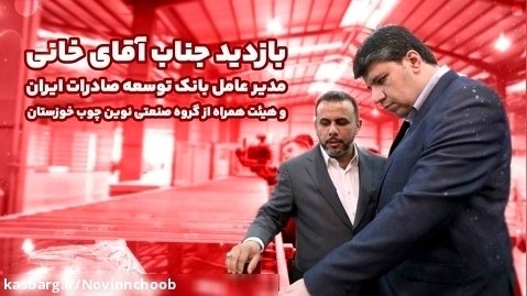 بازدید میدانی مدیر عامل بانک توسعه صادرات ایران از گروه صنعتی نوین چوب خوزستان