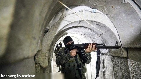 لحظه منفجر کردن یکی از تونل های حماس