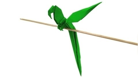 آموزش ساخت اوریگامی طوطی کاغذی - Origami parrot