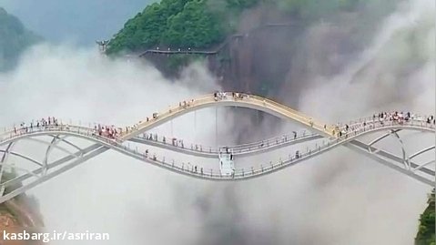 یکی از زیباترین پل های جهان را ببینید/ تصوری از بهشت که به واقعیت تبدیل شده است