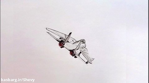 آموزش نقاشی هواپیمای اف ۱۴ / قسمت دوم و پایانی