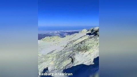 تصاویر کم نظیر دیده شدن دریای خزر از قله دماوند | شکوه این لحظات را ببینید