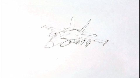 آموزش نقاشی هواپیمای اف ۱۸ / قسمت اول