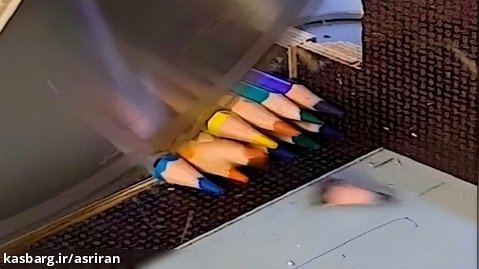 ساخت ساعت فوق العاده زیبا با مداد رنگی
