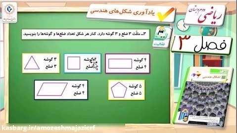 ریاضی - فصل ۳ - ص 34 و 35 و 36 - پایه دوم ابتدایی - مدرس: آقای محمد غزال پور