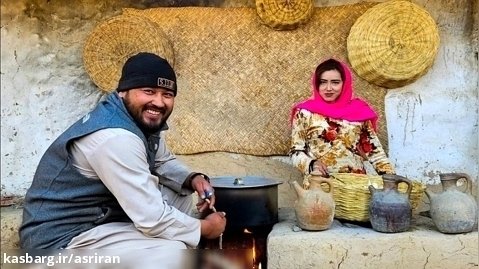طبخ آلو گوبی هندی به سبک زوج جوان روستایی افغانستانی