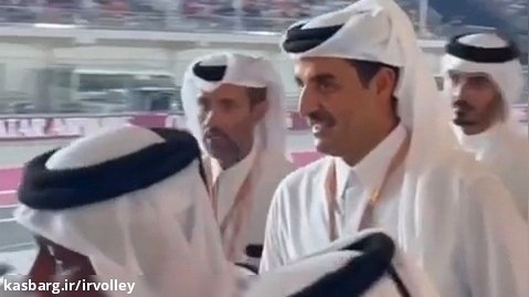 تواضع و فروتنی شیخ تمیم امیر قطر در میان مردم