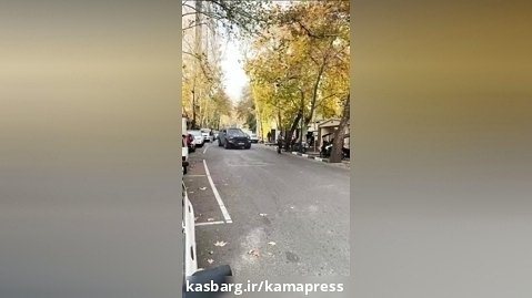 خودرو لوکس زرهی در خیابان فرشته تهران
