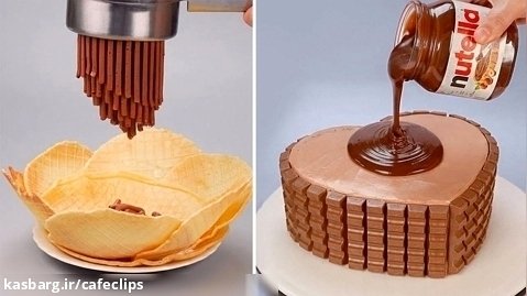 تزئین کیک شکلاتی | تزیین کیک شگفت انگیز