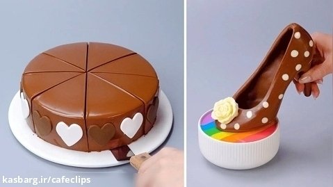تزئین کیک شکلاتی | ایده های تزیین کیک بسیار خوشمزه