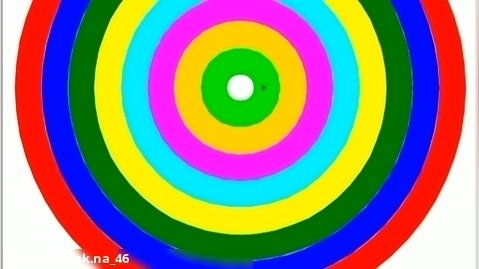طراحی دایره های هم مرکز رنگی به کمک نرم افزار پایتون