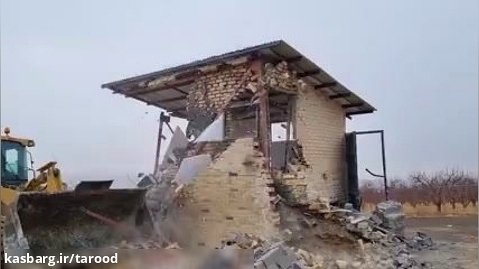 قلع  و  قمع ۱۸۰ فقره ساخت وساز غیرمجاز در اراضی کشاورزی چنار شرق دماوند