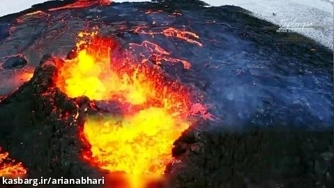 نگاهی به آتشفشان فعال شده در ایسلند