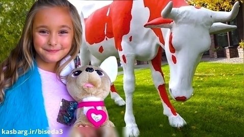 برنامه کودک ساشا - ساشا و بابایی - ساشا و پاپا و تفریح میان گوسفندان مزرعه