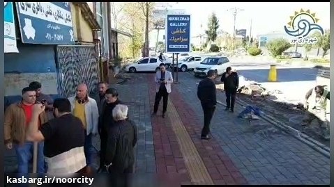 ادامه عملیات اجرایی پیاده رو سازی ضلع جنوبی خیابان امام خمینی(ره)